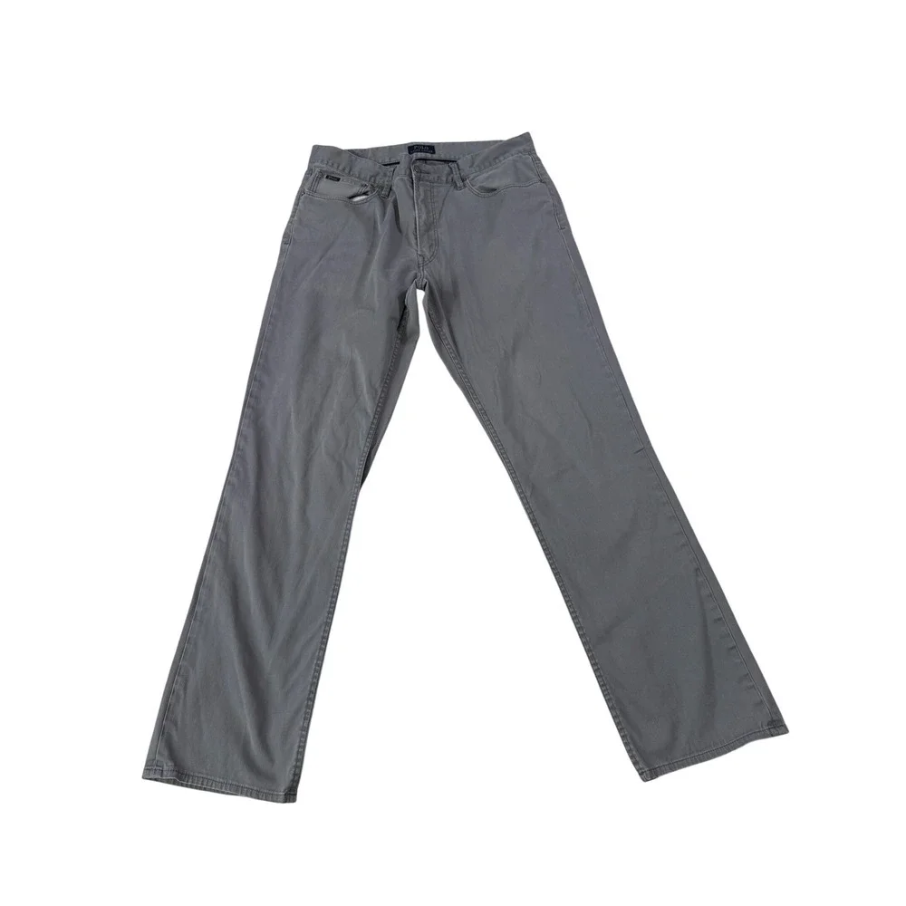 Polo Ralph Lauren Pants 34x34 Gray Straight Leg Casual Classic Mens Chinos